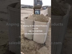 Bastione dell'esercito Acciaio Hesco Barriere difensive per le munizioni